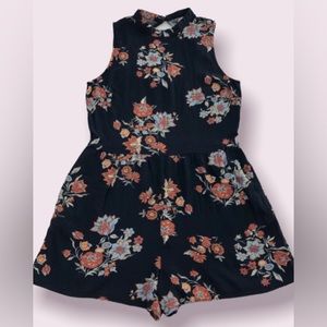 Xhilaration, Floral Romper, Size Small